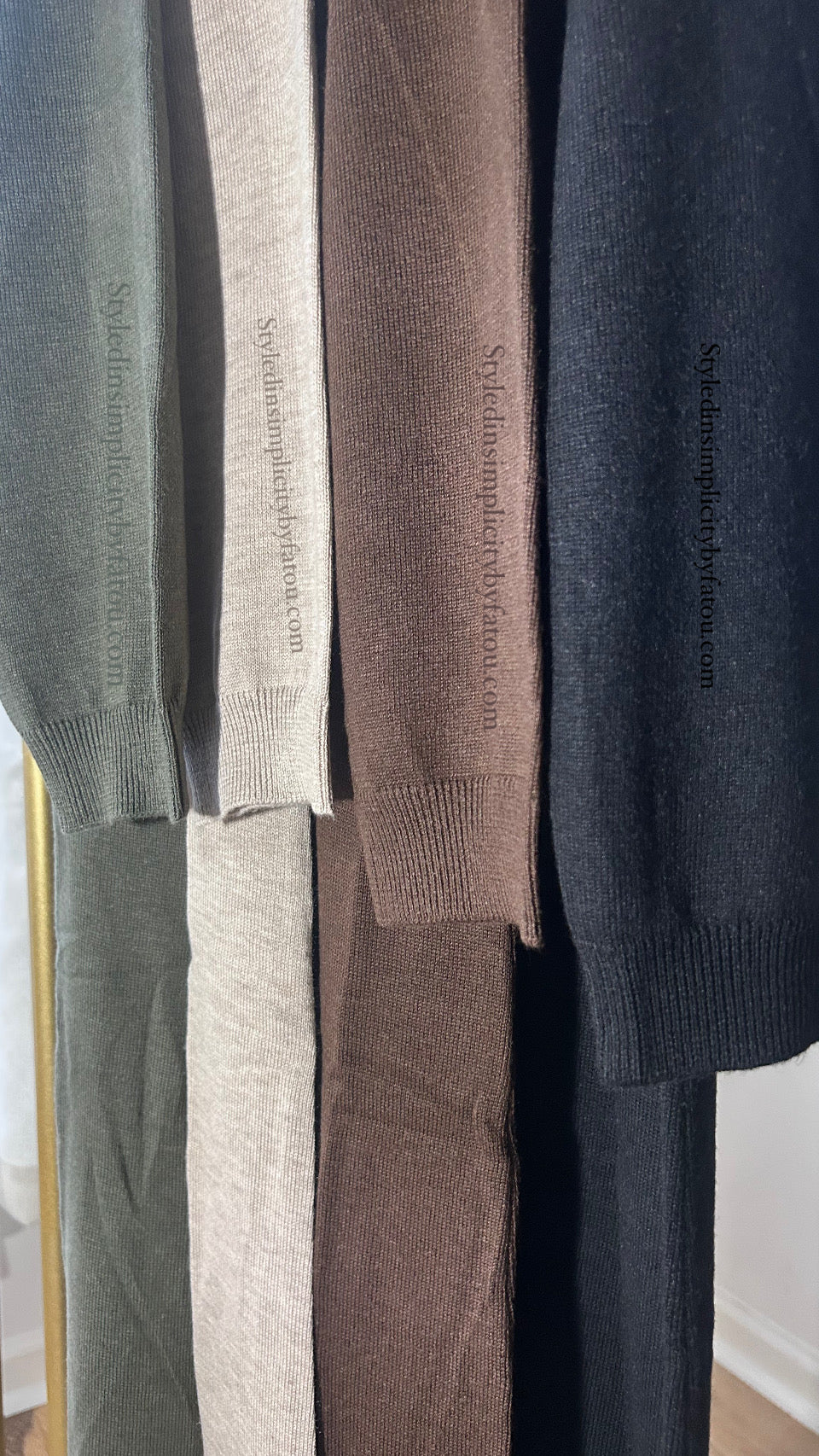 Knit essential winter and Falls abaya