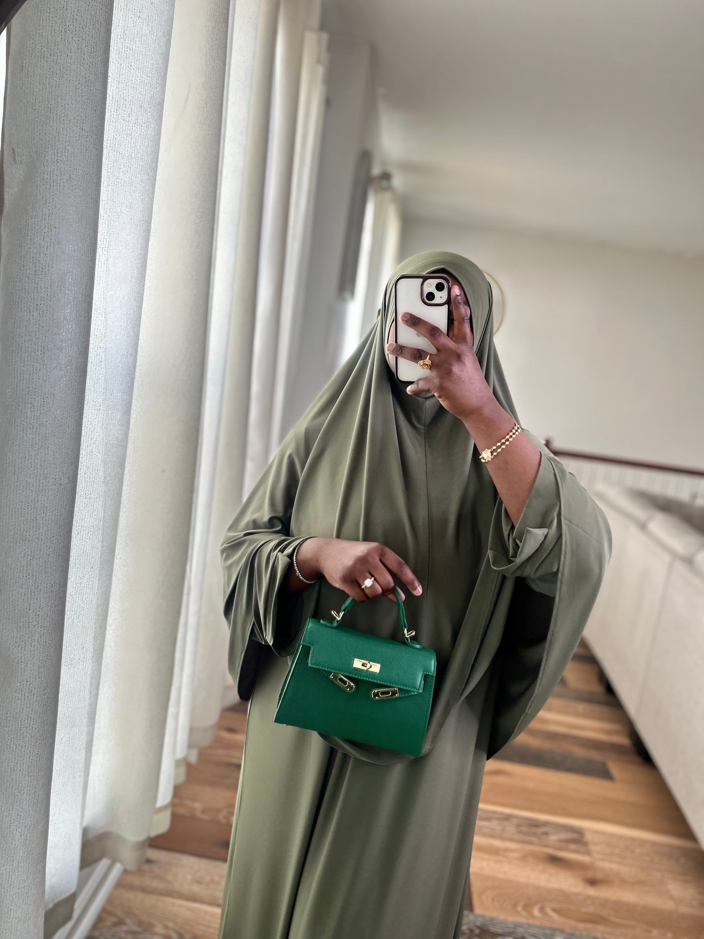 Comfortable abaya khimar set