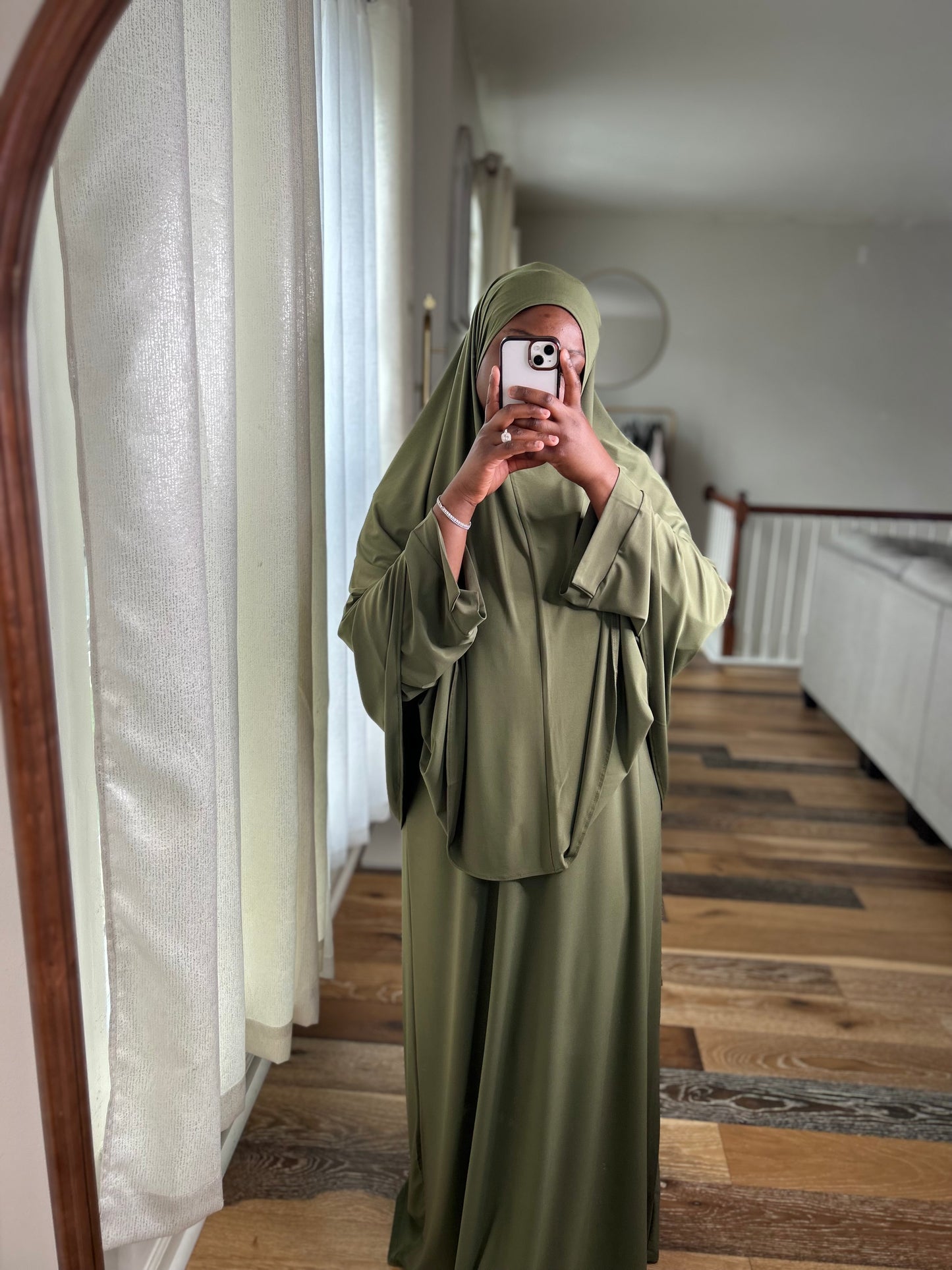 Comfortable abaya khimar set