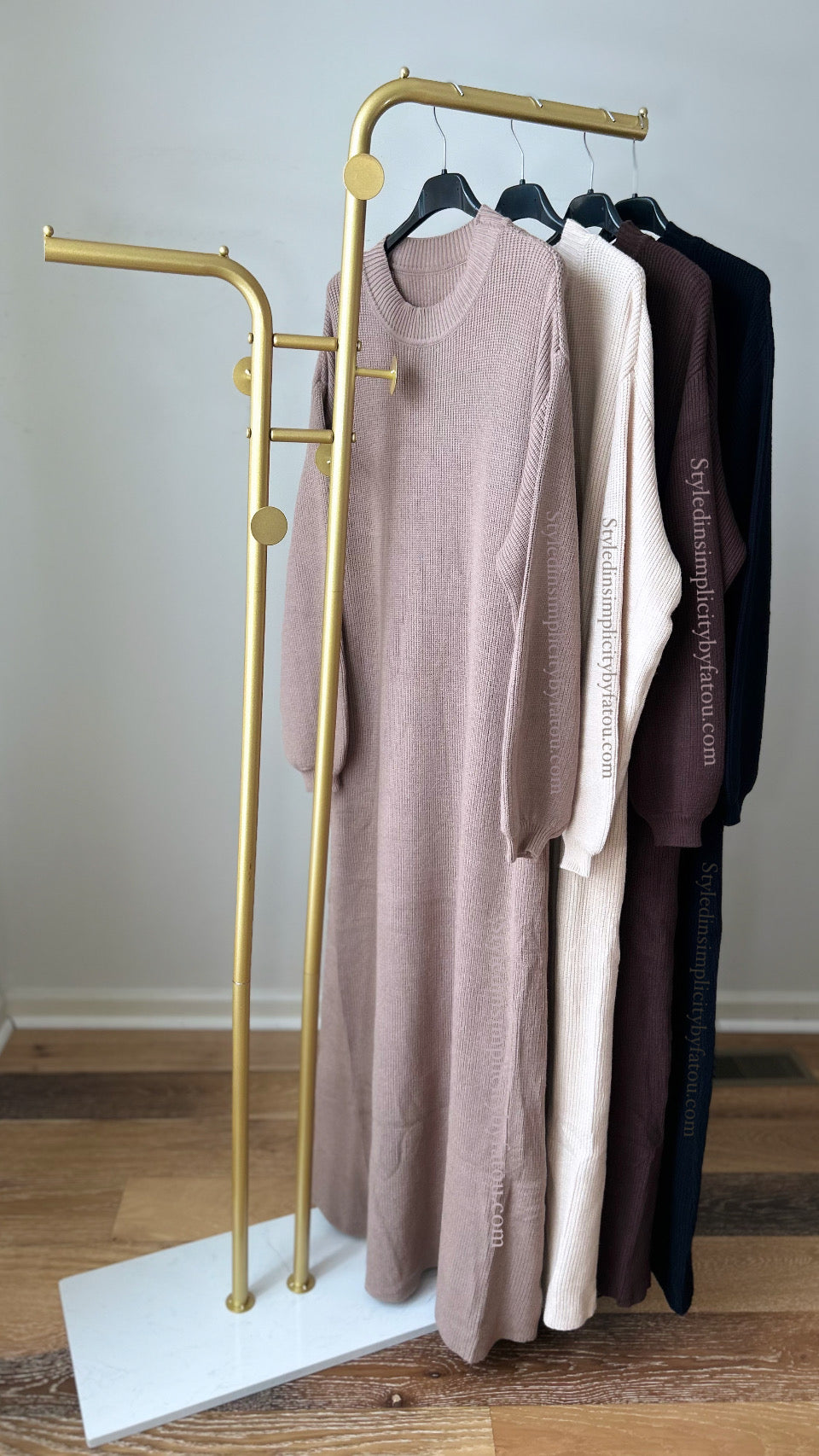 Premium Fall loose fit knitted abaya dress