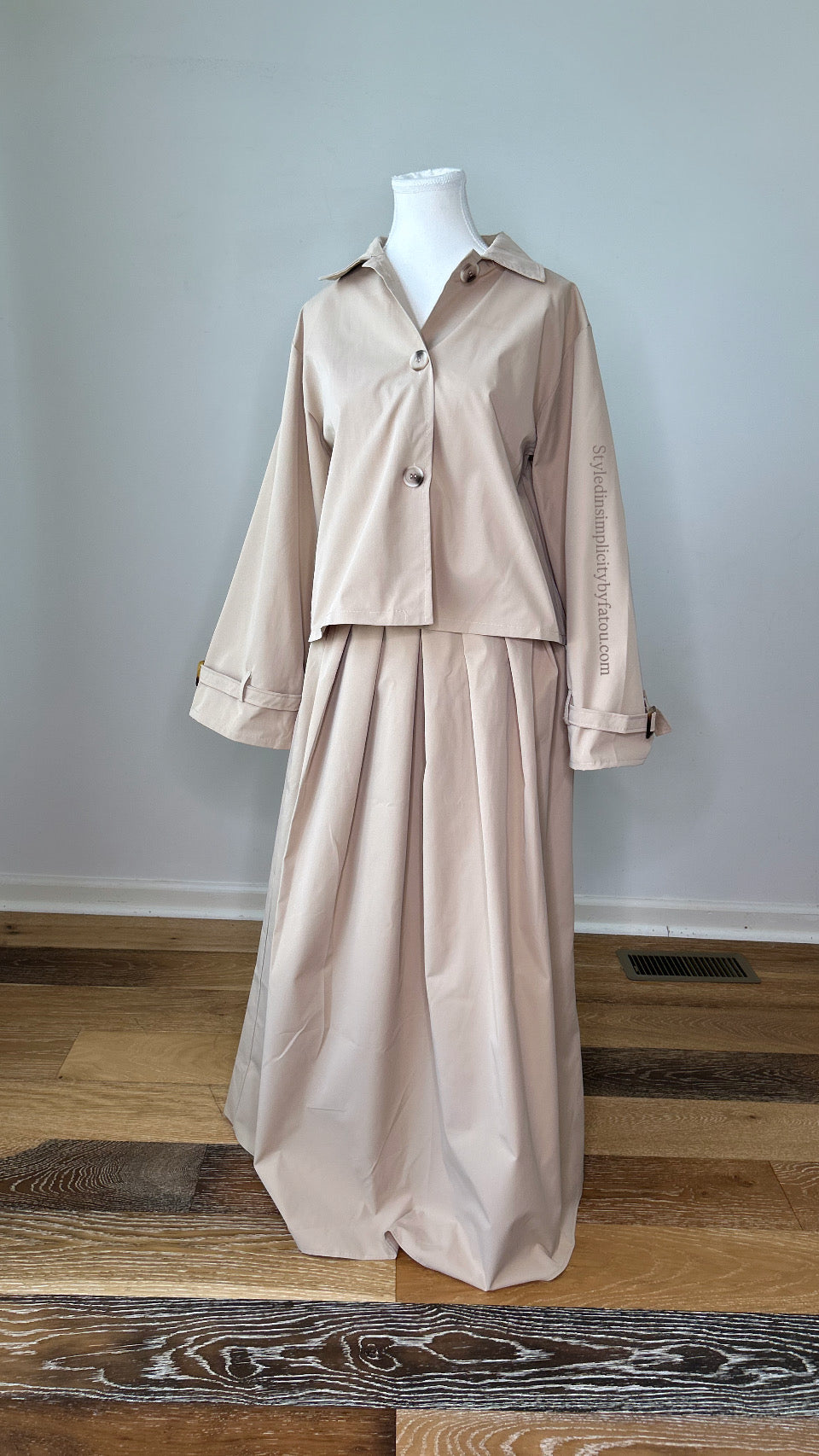 Modest skirt set