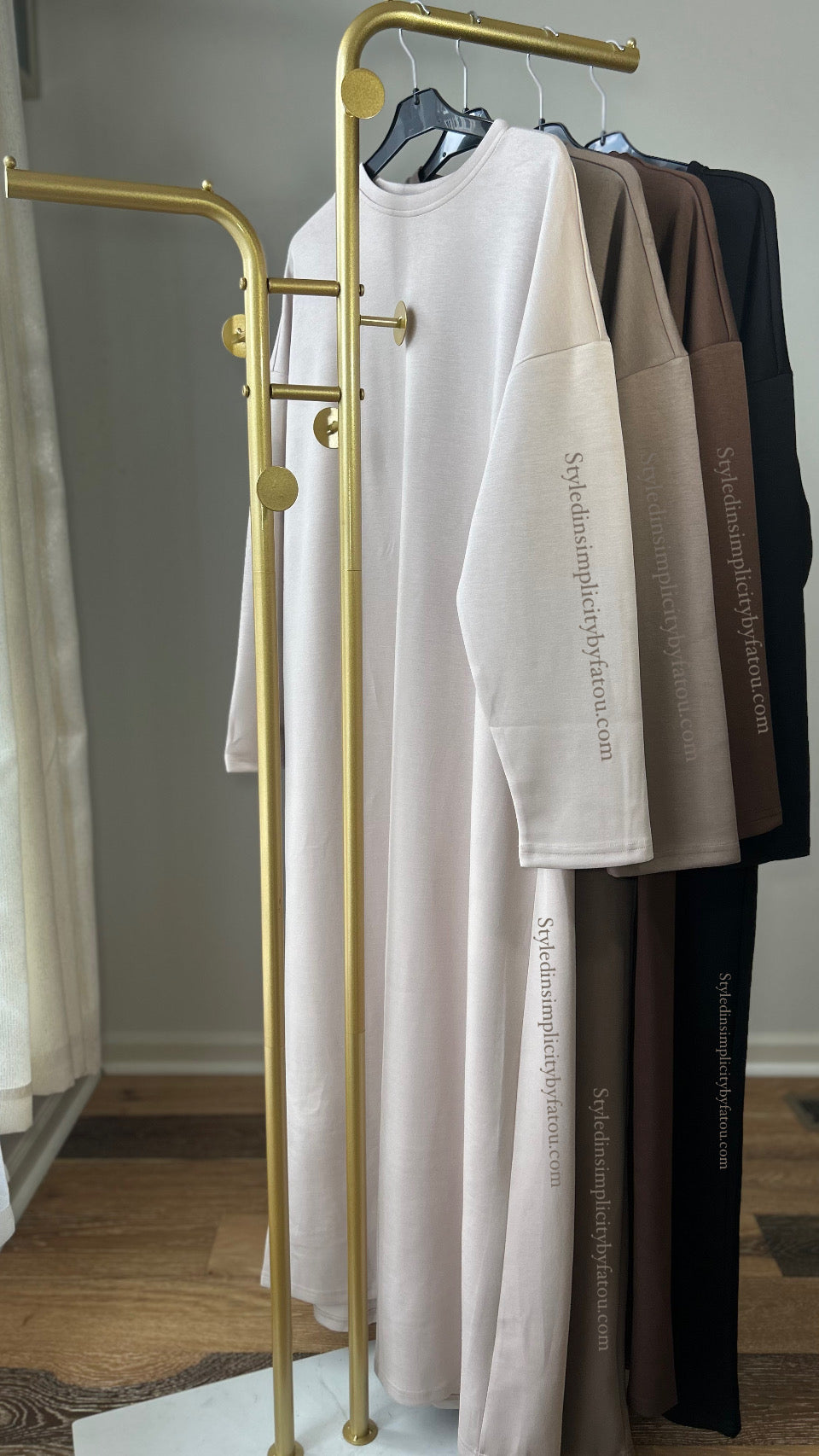 Premium Abaya Amina Fall loose fit l abaya dress style