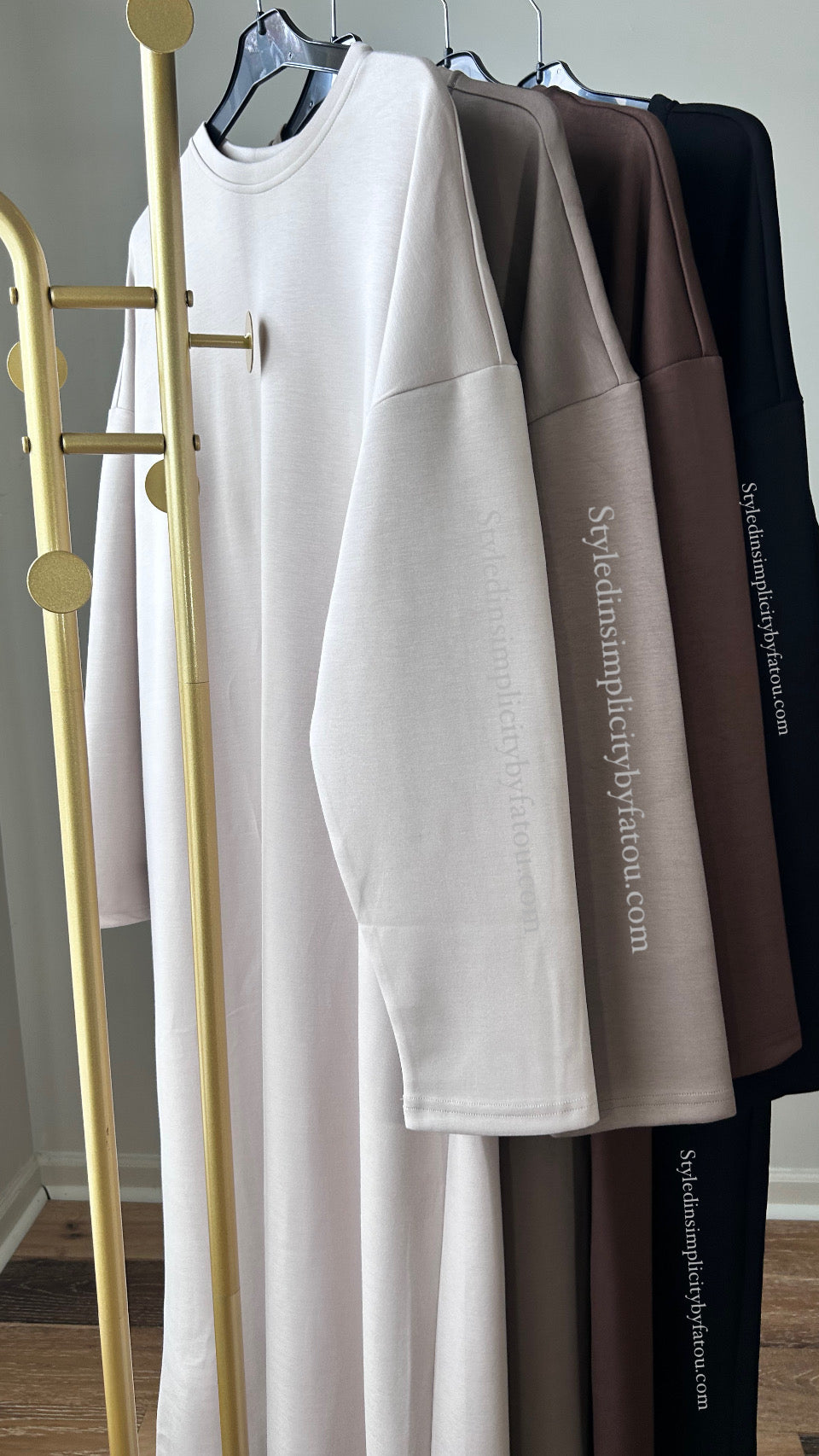 Premium Abaya Amina Fall loose fit l abaya dress style