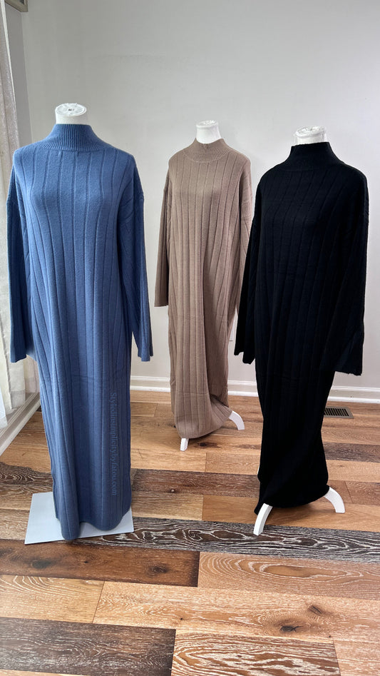 Abaya Zaïna Knit essential winter and Falls abaya