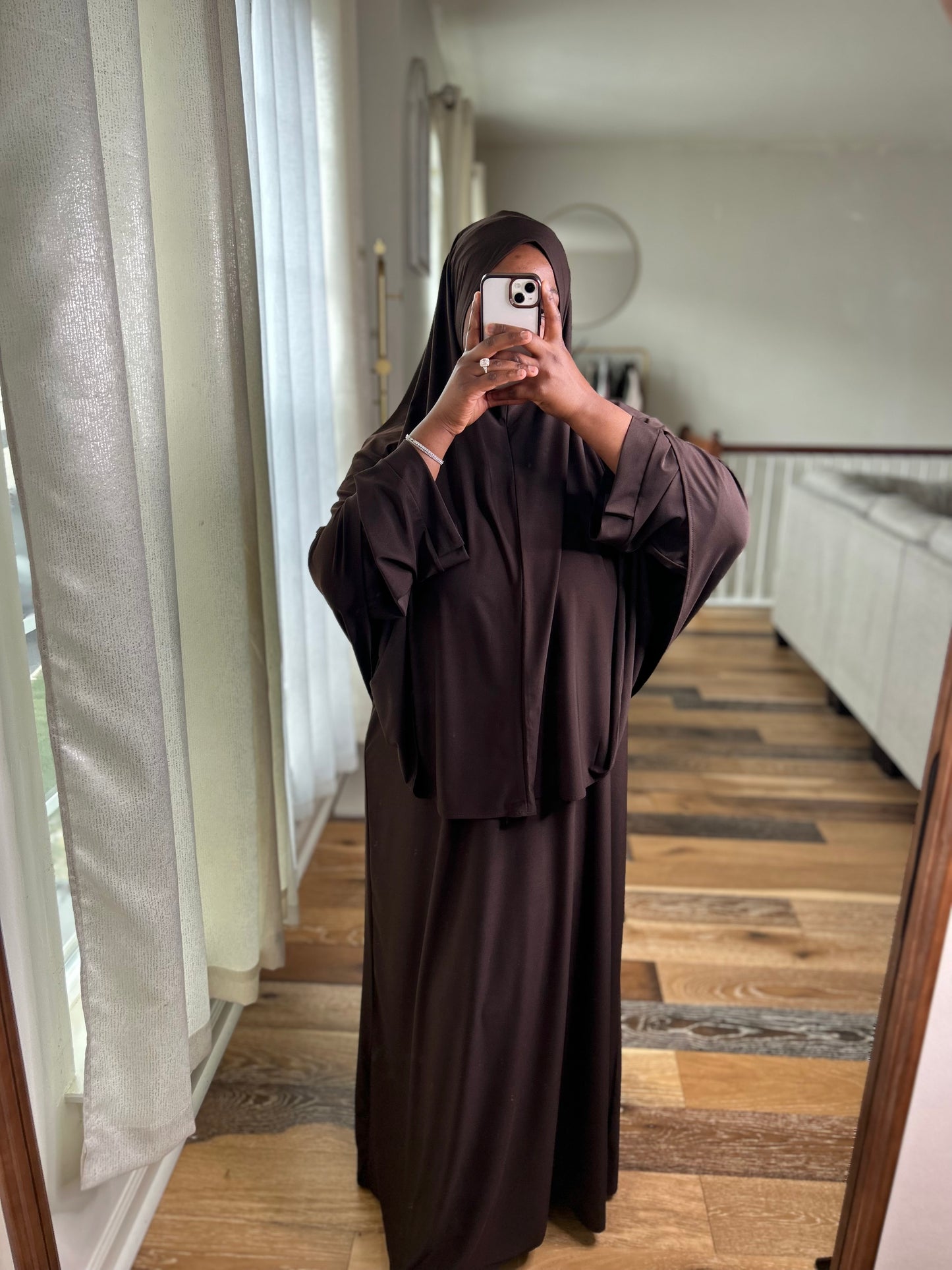 Comfortable abaya khimar set