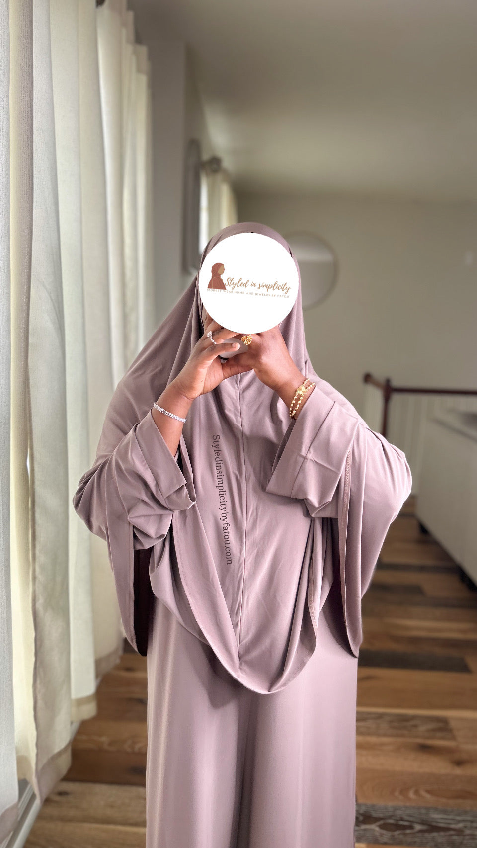 Comfortable abaya khimar set