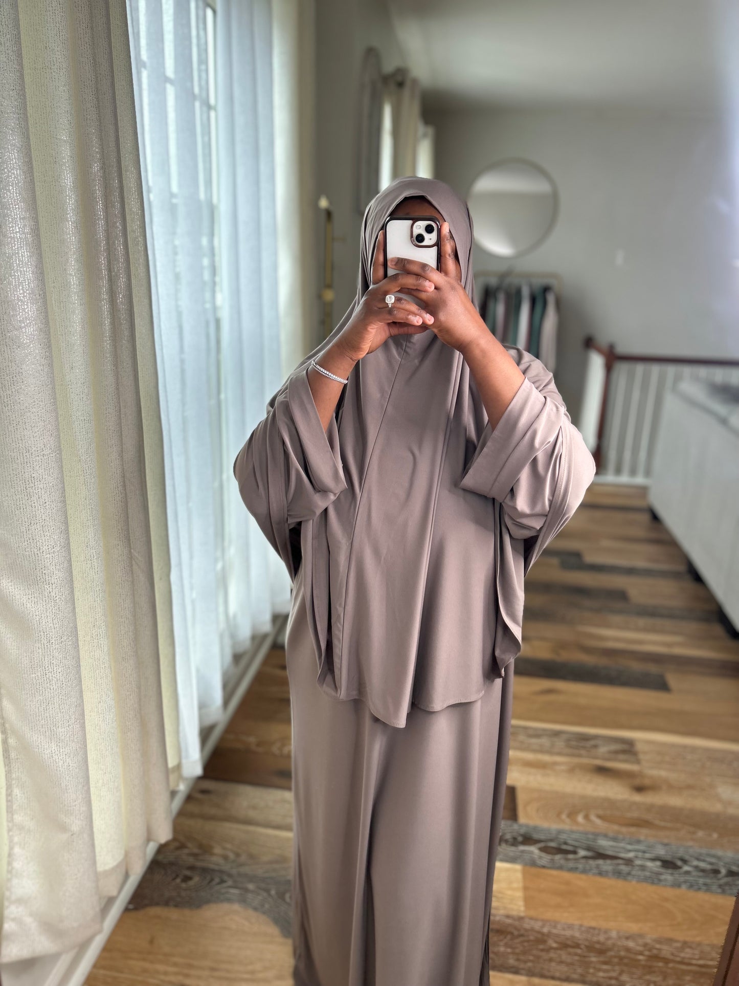 Comfortable abaya khimar set