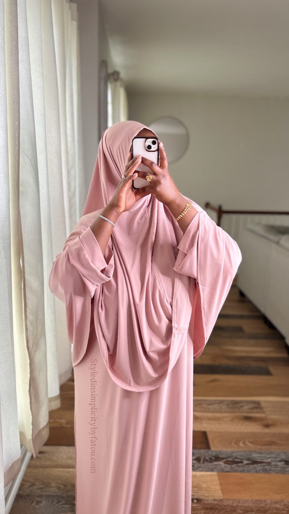 Comfortable abaya khimar set