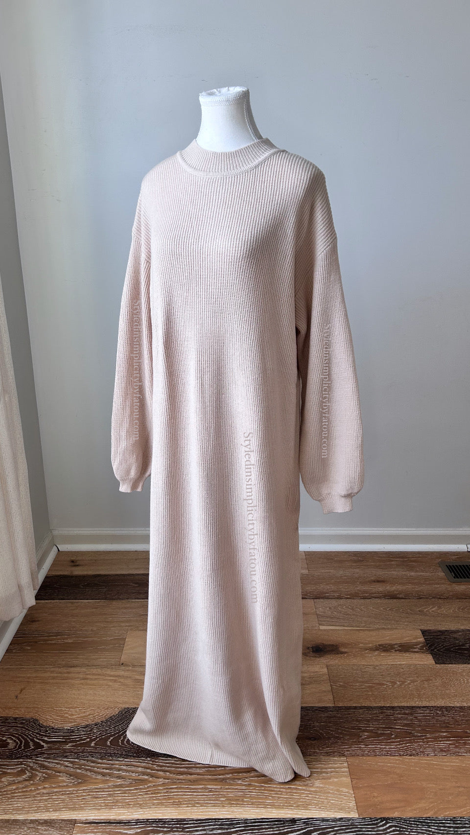 Premium Fall loose fit knitted abaya dress