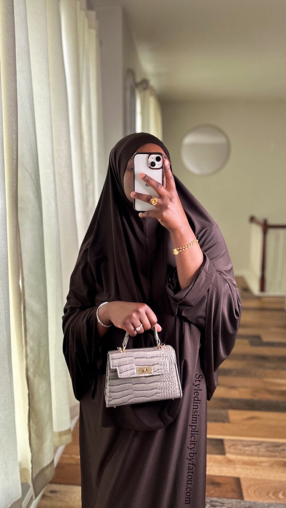 Comfortable abaya khimar set