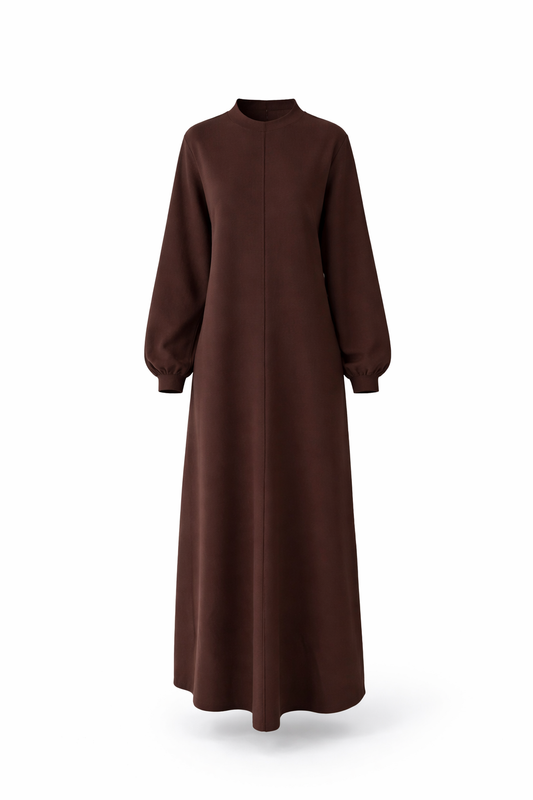 Premium Fall loose fit knitted abaya dress style 2