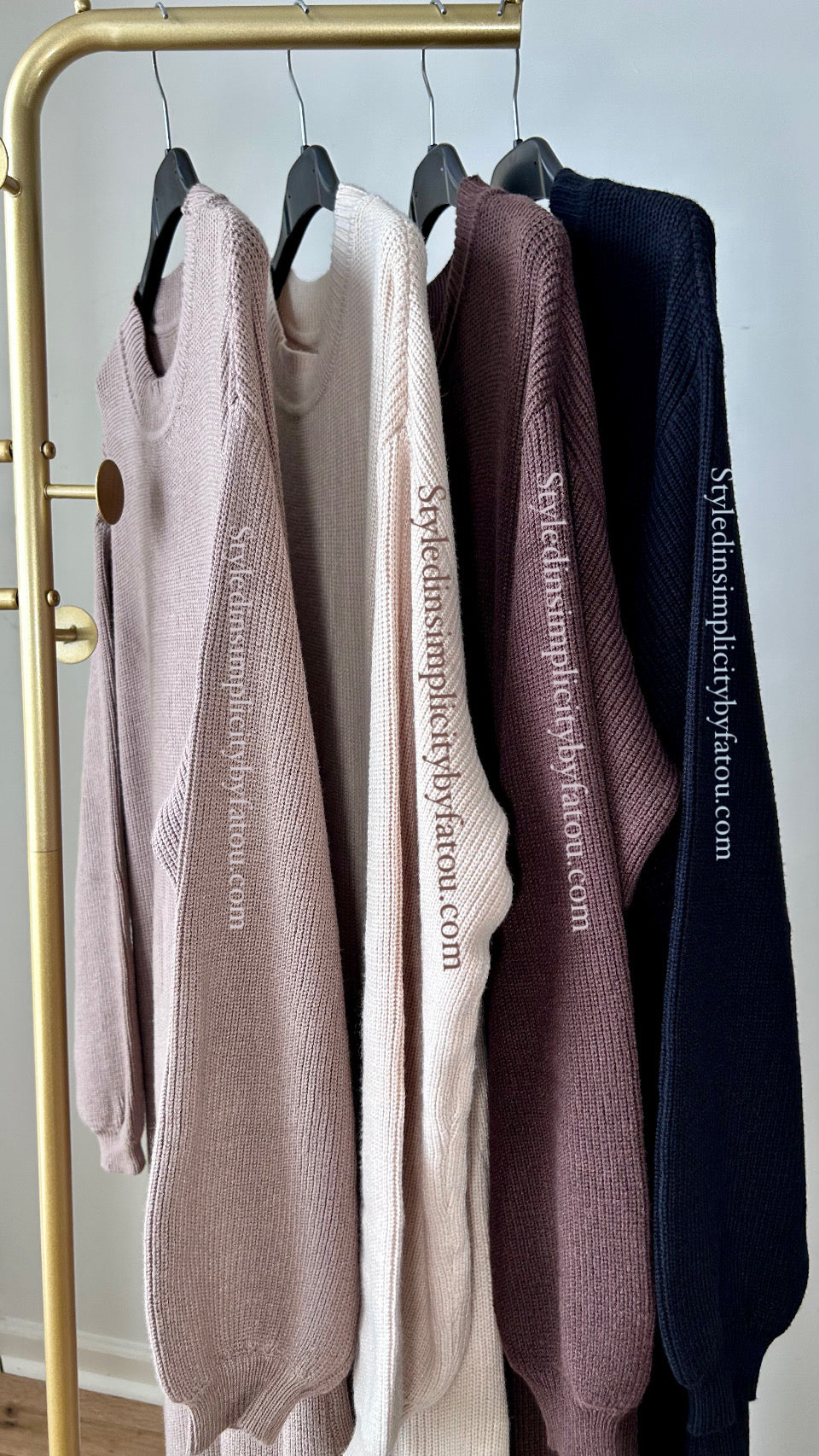 Premium Fall loose fit knitted abaya dress