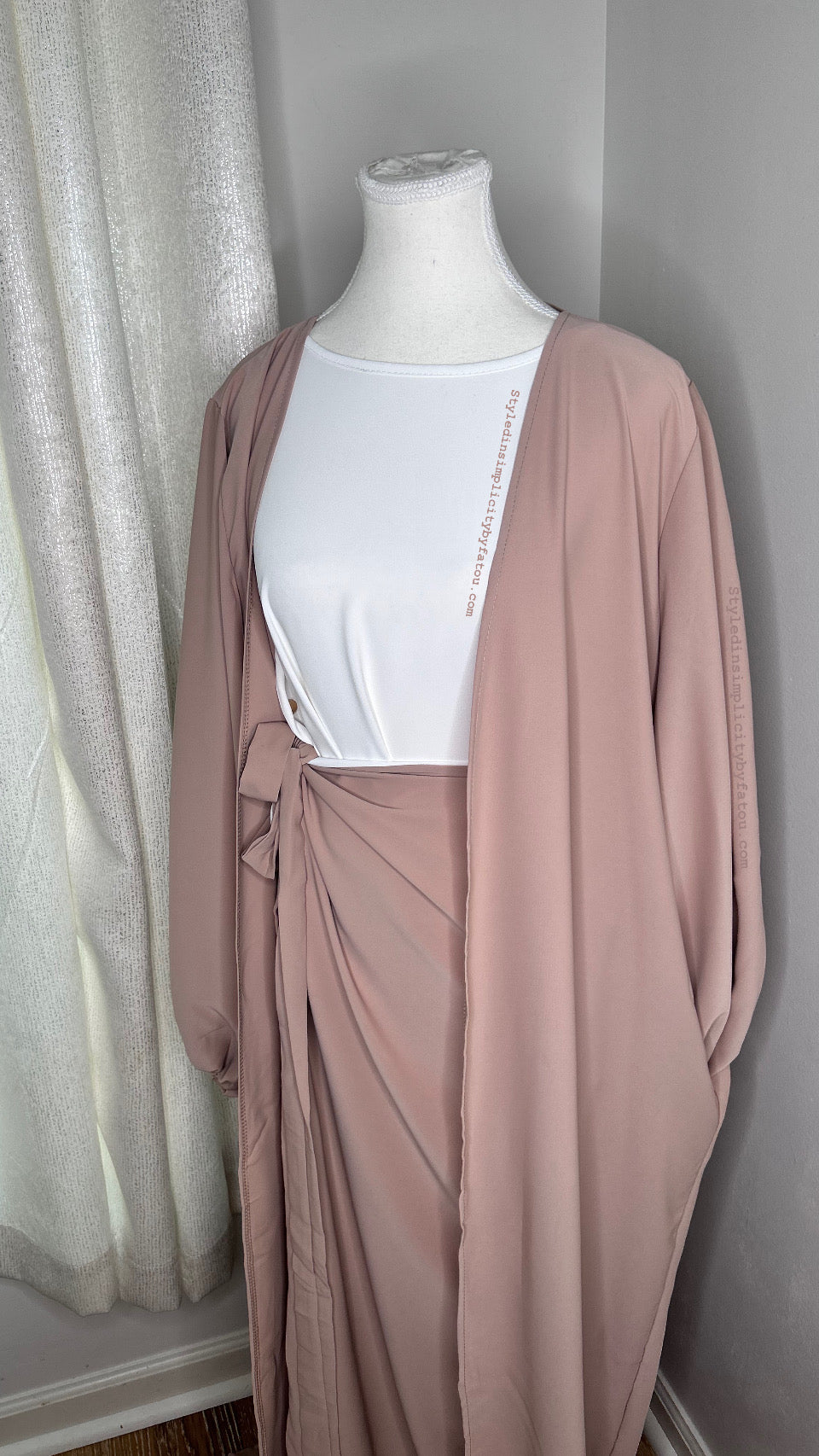 Wrap Abaya set 3 in 1