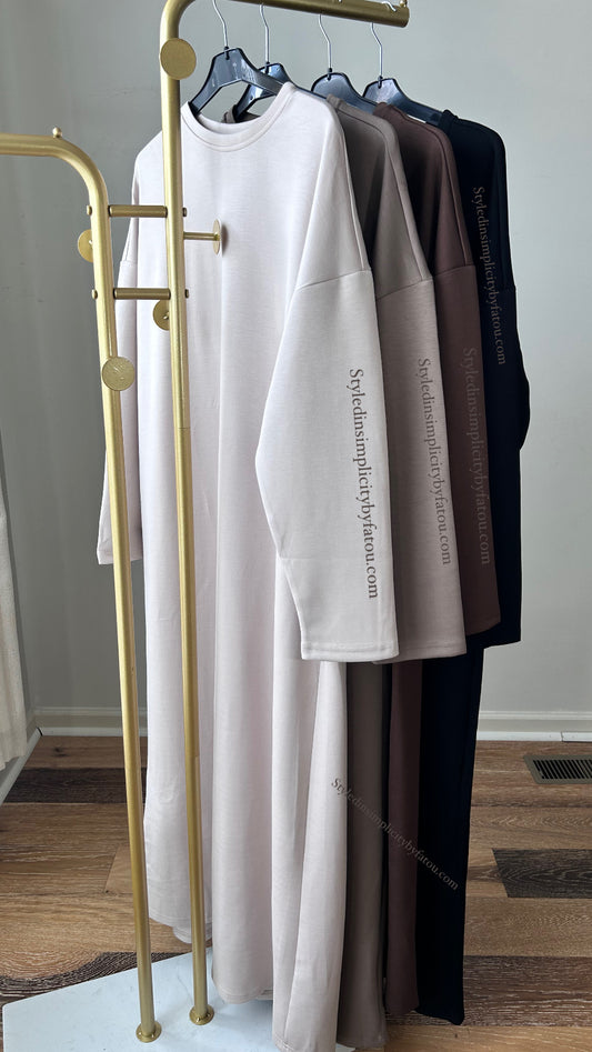 Premium Abaya Amina Fall loose fit l abaya dress style