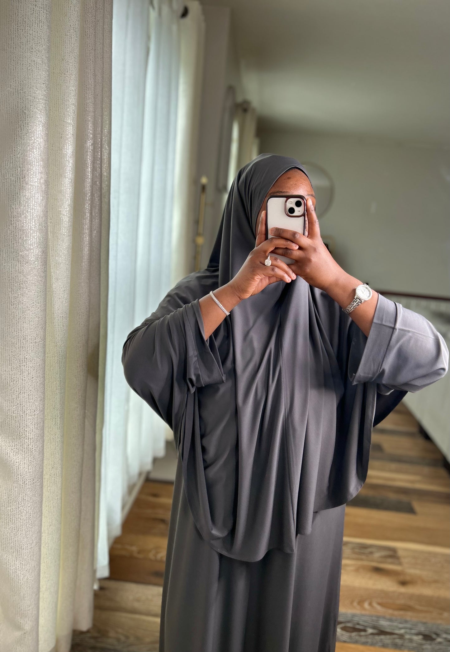 Comfortable abaya khimar set