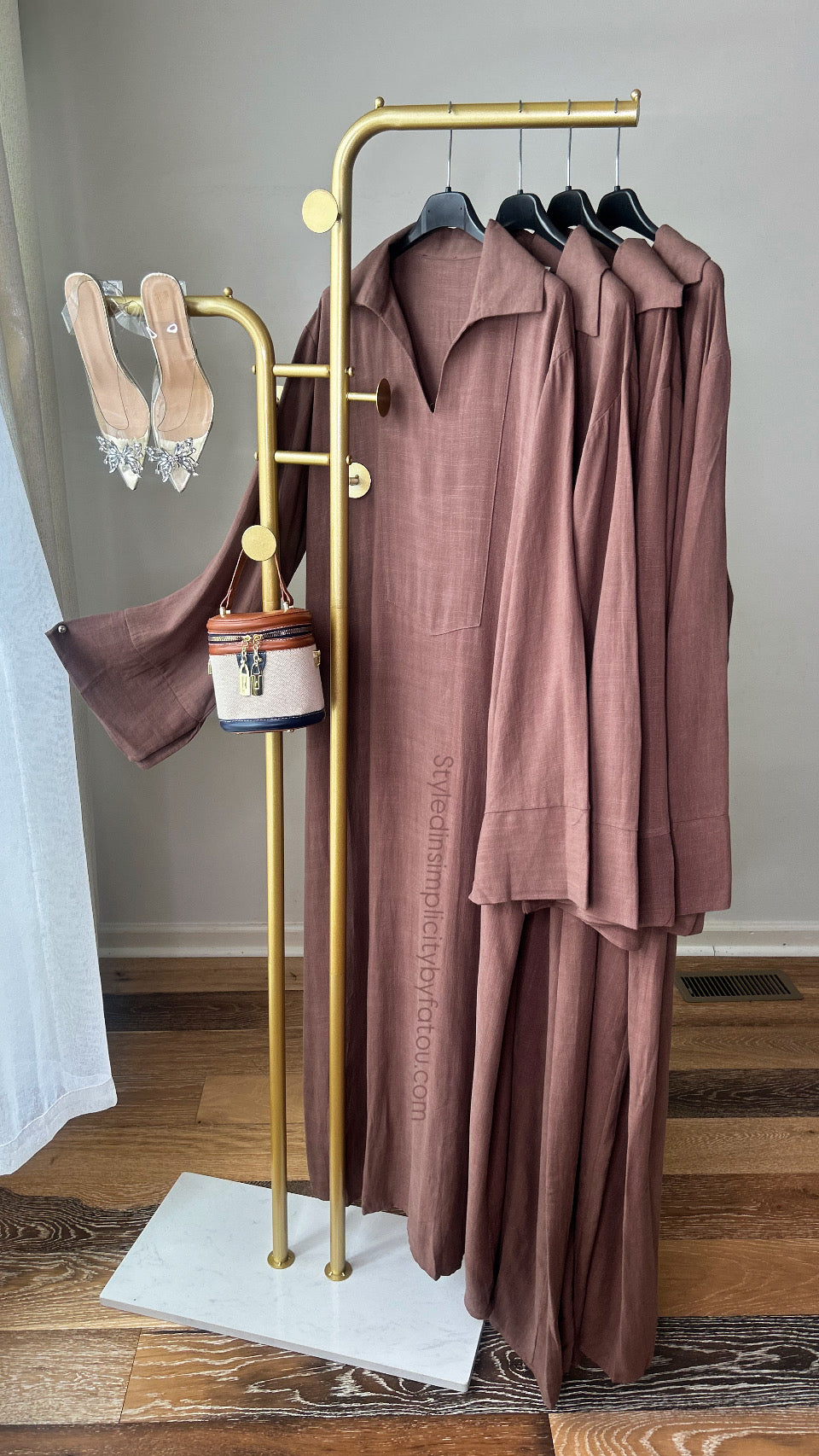 Viscose linen Abaya
