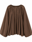 100% Cotton Modest Top for Women, Oversized Balloon Sleeve Blouse, Loose Flowy Muslim Hijabi Shirt
