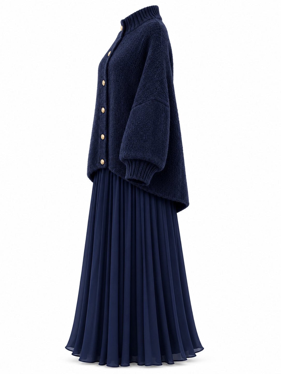 2 piece set sweater with skirt
