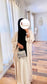 Raffle sleeve abaya set