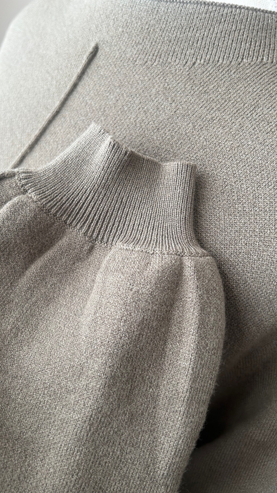 Premium Fall loose fit knitted abaya dress style 2