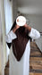 All white Abaya khimar set