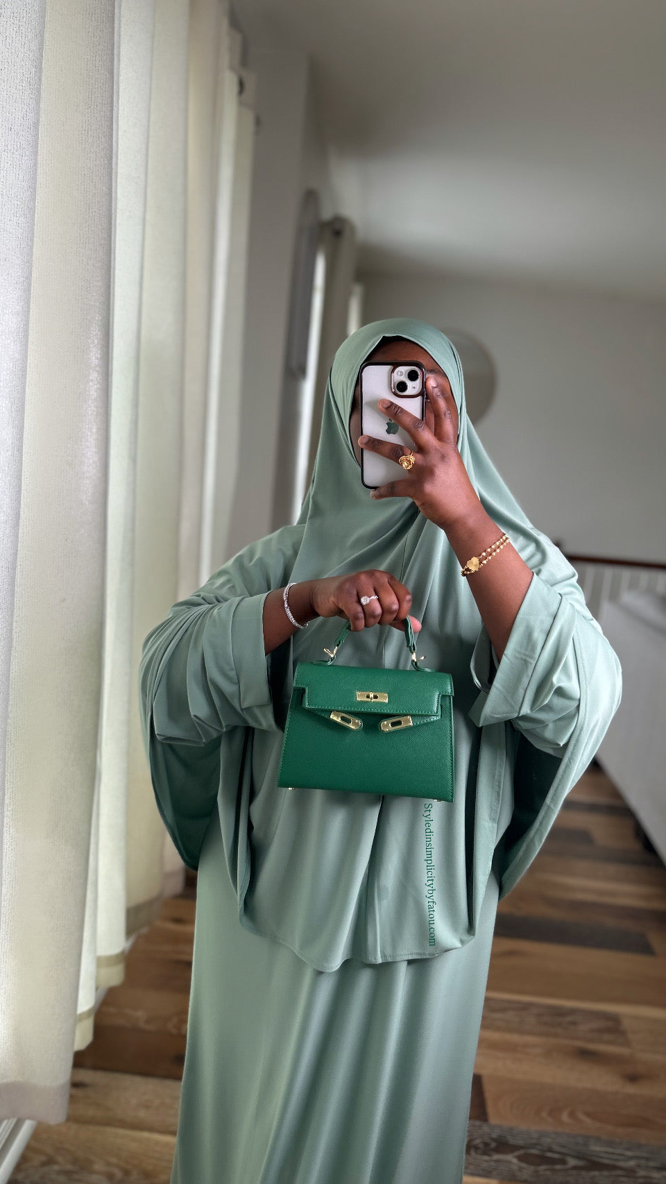 Comfortable abaya khimar set