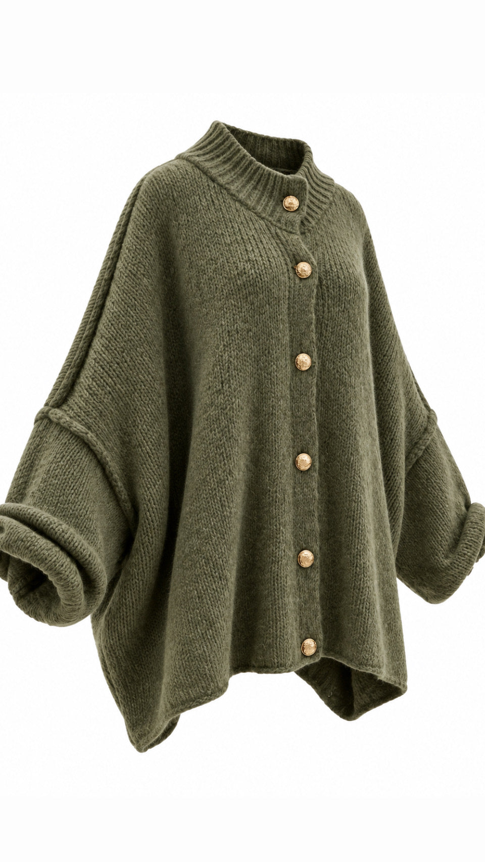 Oversized Modest Sweater Wool Mohair Blend Knit Top