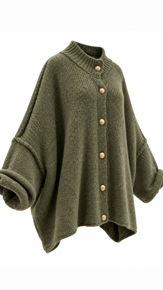 Oversized Modest Sweater Wool Mohair Blend Knit Top
