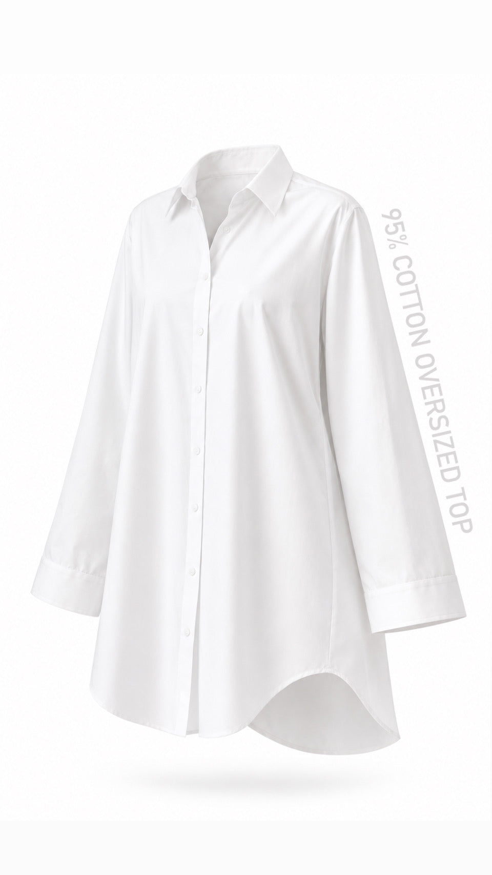 Oversized summer cotton top