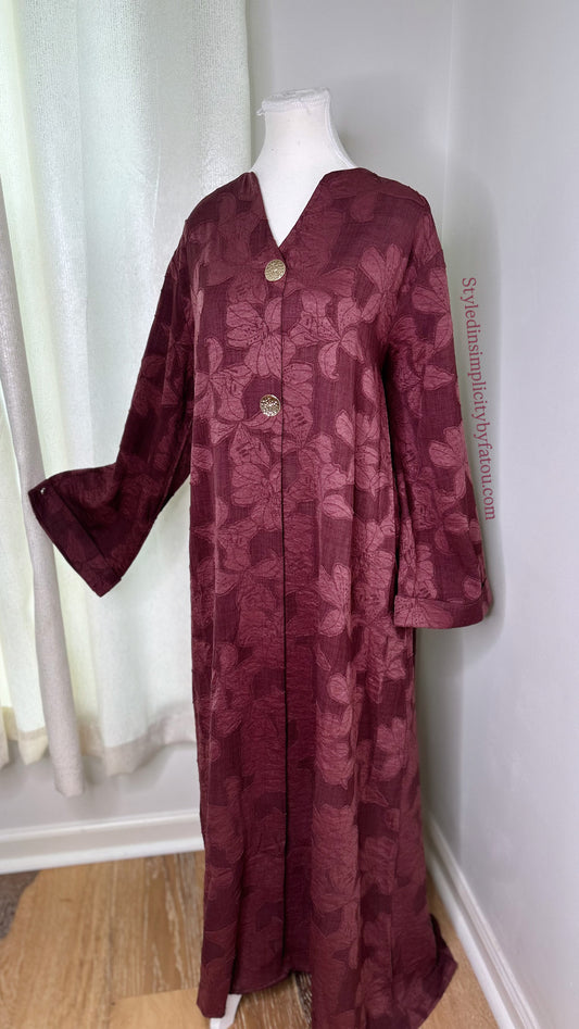Floral summer Abaya
