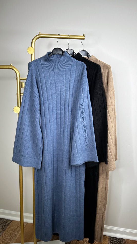 Abaya Zaïna Knit essential winter and Falls abaya