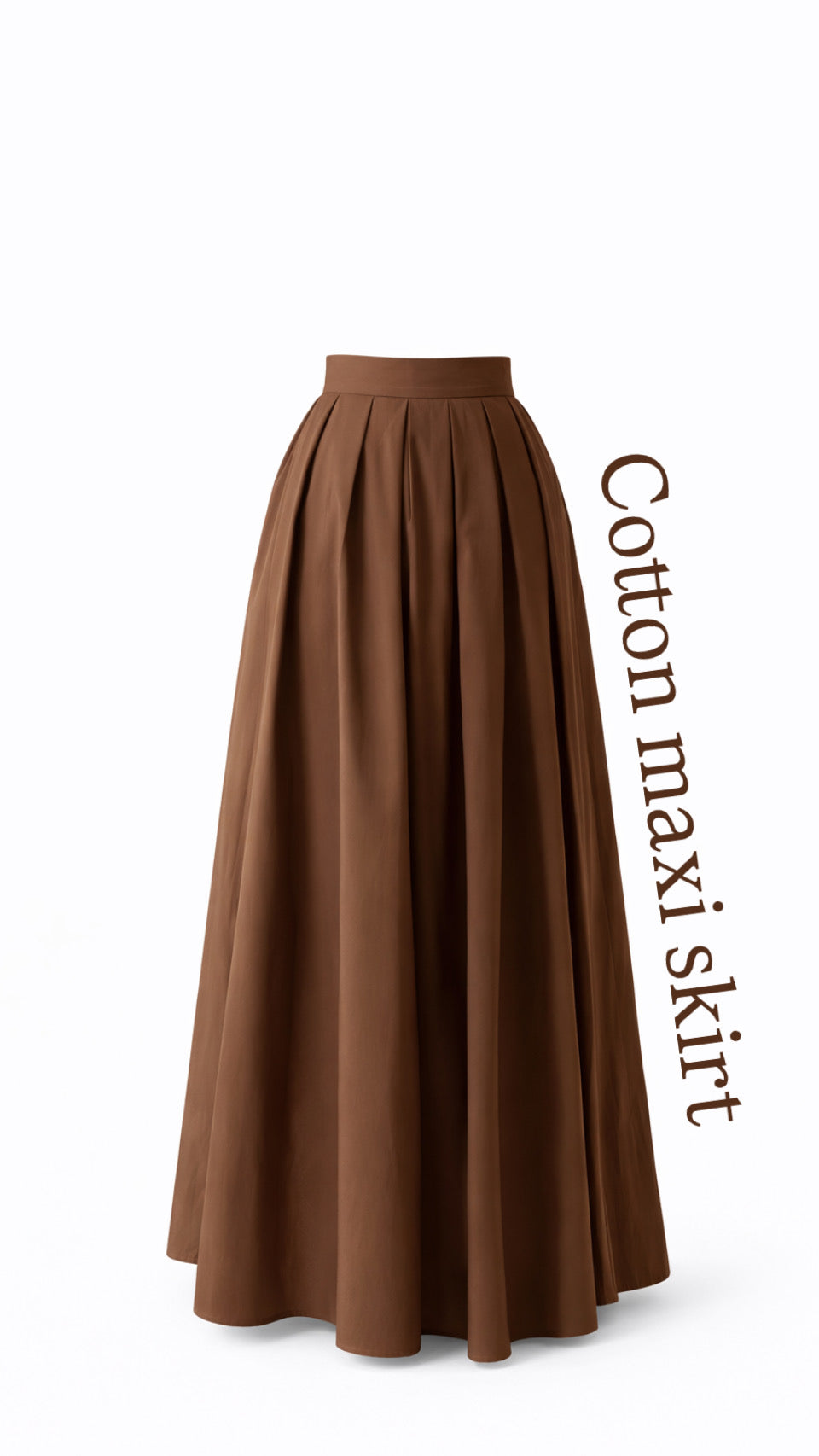 Cotton maxi skirt