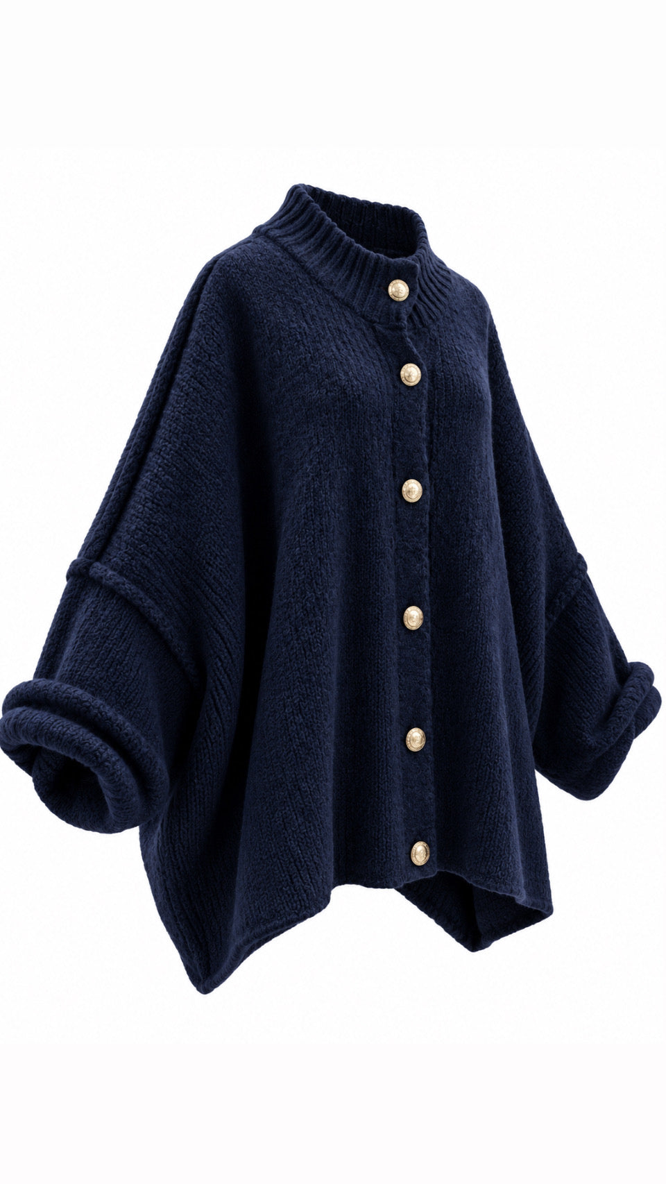 Oversized Modest Sweater Wool Mohair Blend Knit Top