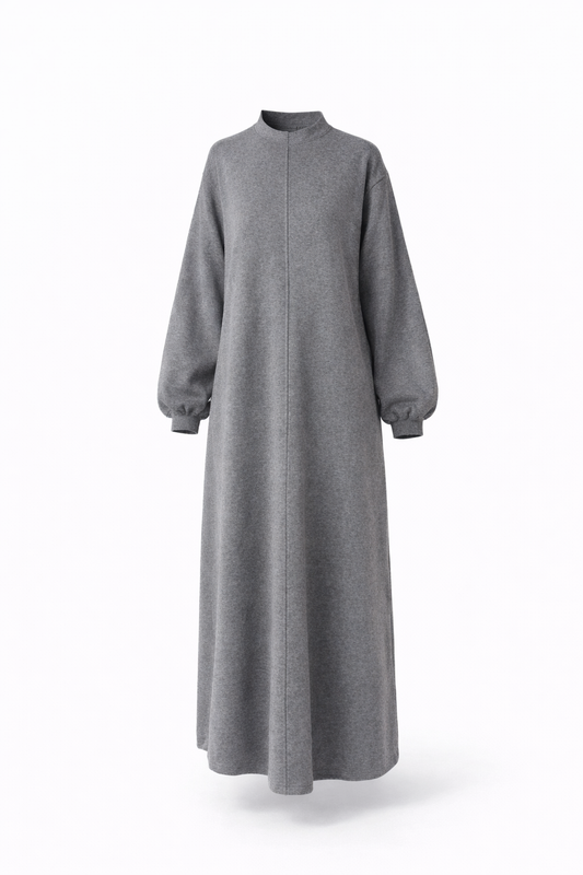 Premium Fall loose fit knitted abaya dress style 2