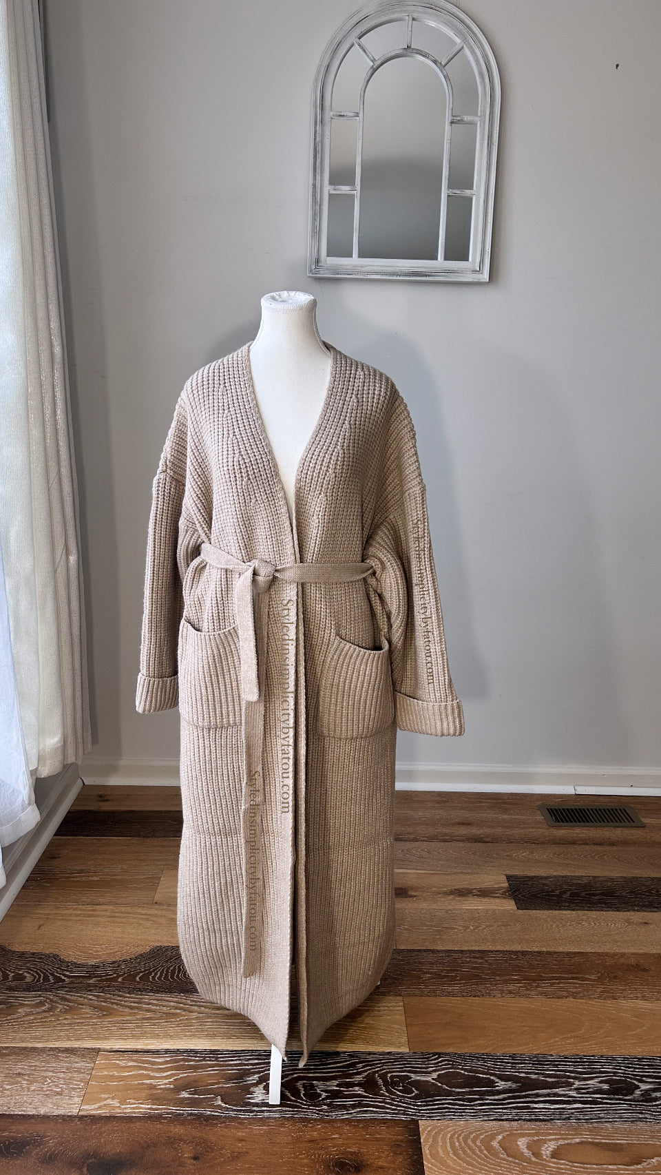 Knitted winter Cardigan abaya Oversized