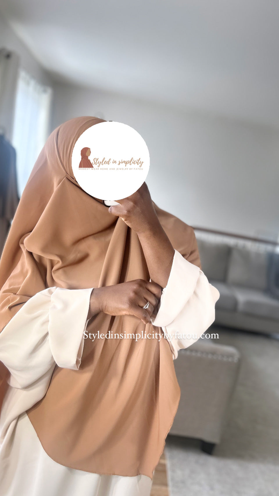 Khimar Abaya set Butterfly ruffle sleeve set