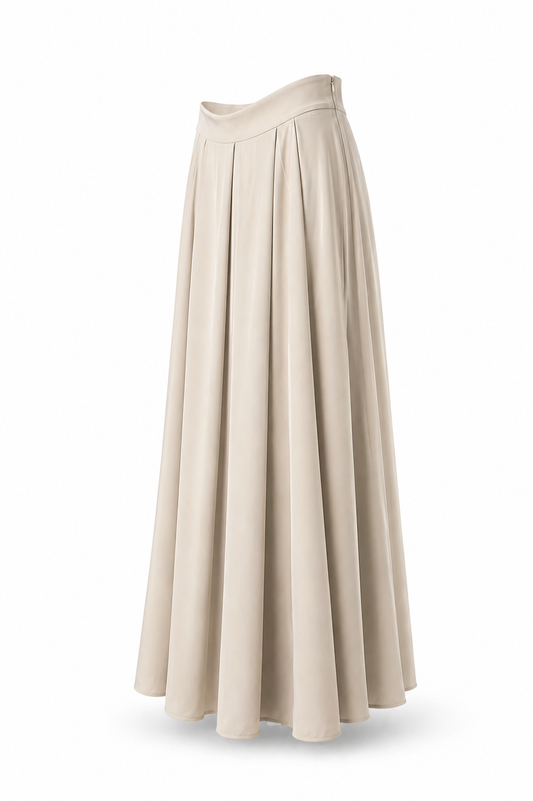 Pleaded maxi skirt 100cm long