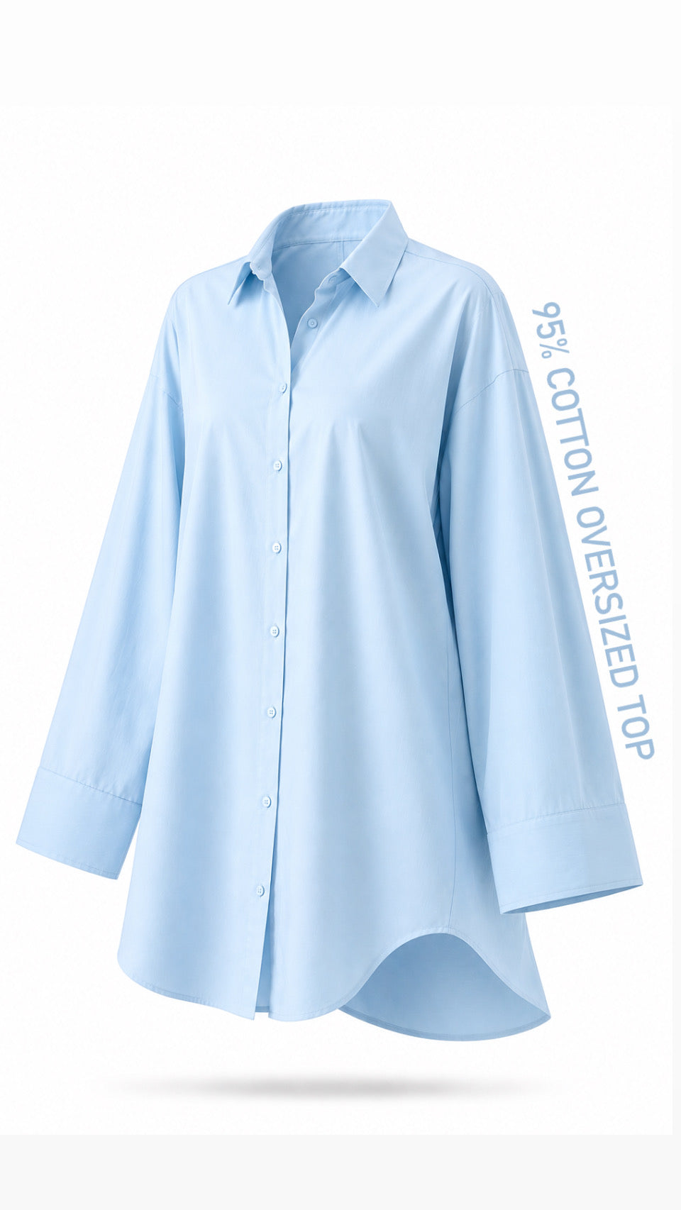 Oversized summer cotton top