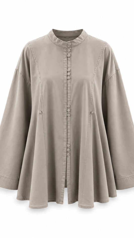 50%Viscose 42%Cotton 8%Polyamide modest top