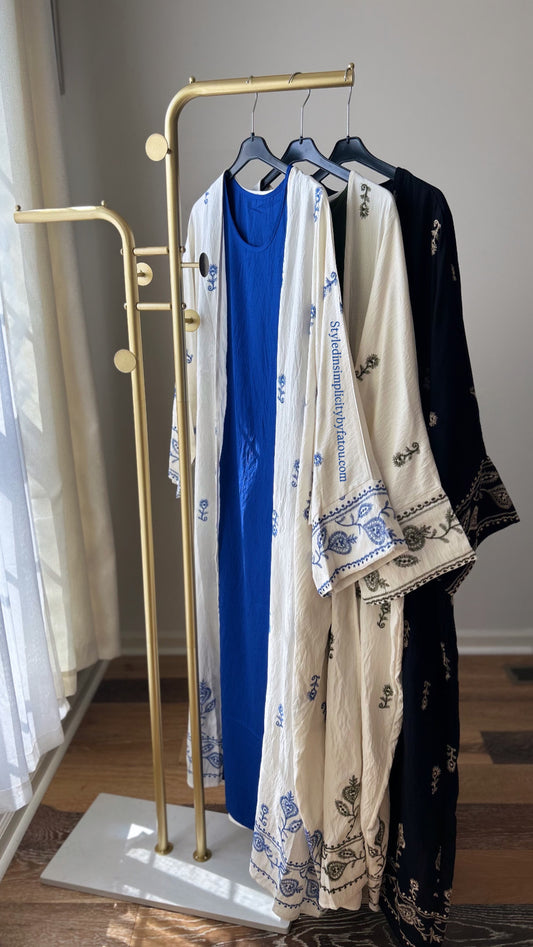 Embroided abaya Lima set