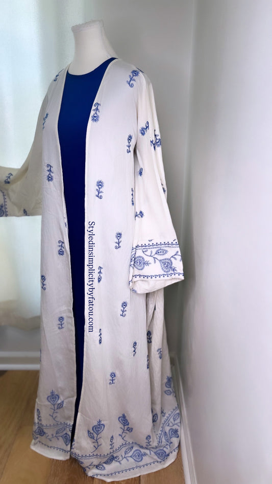 Embroided abaya Lima set