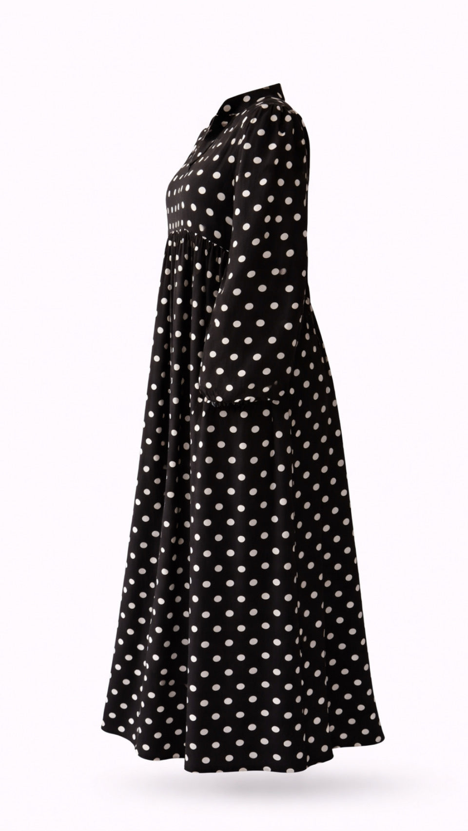 Modest maxi polka dots abaya