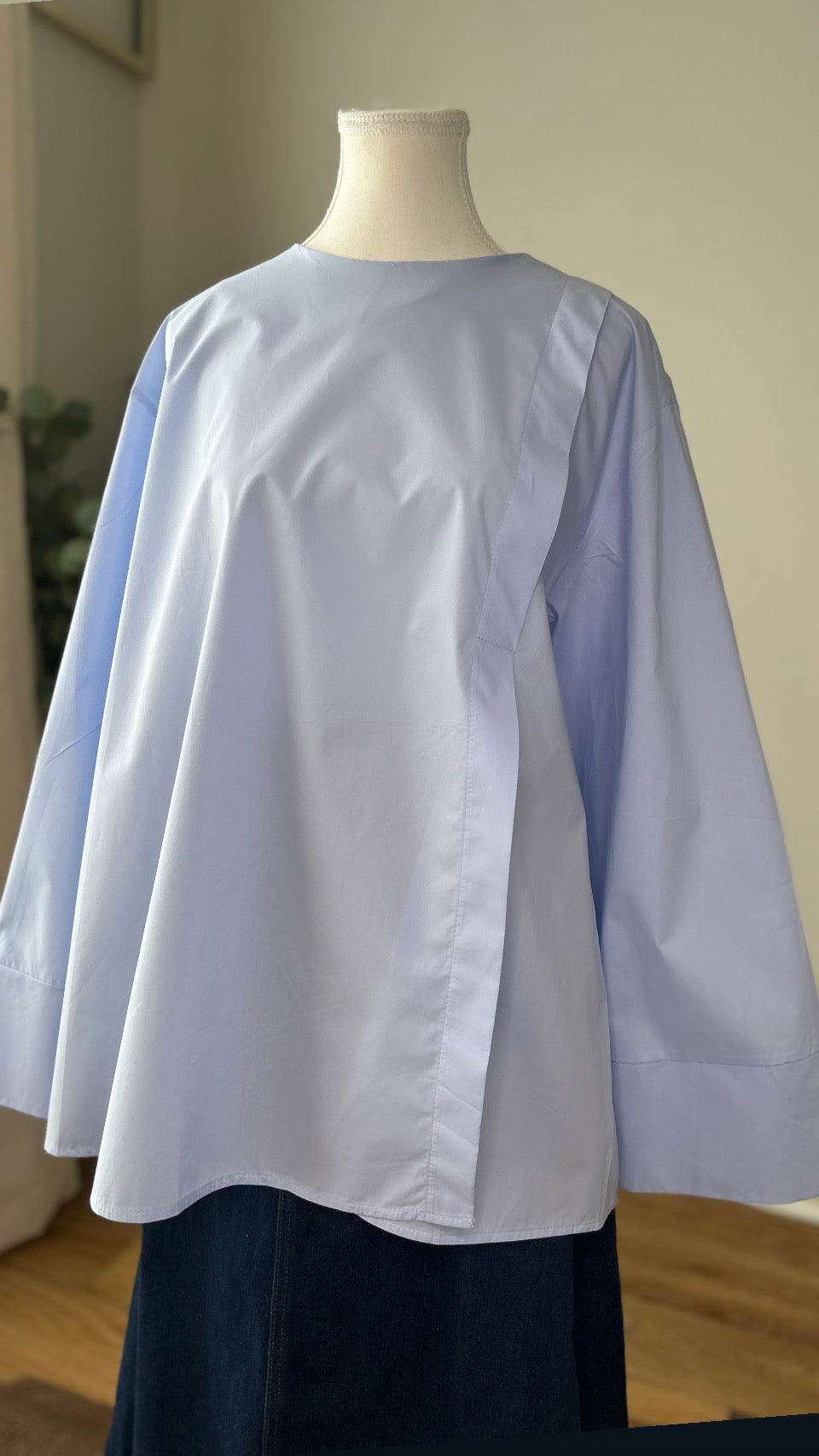 Oversized modest cotton top