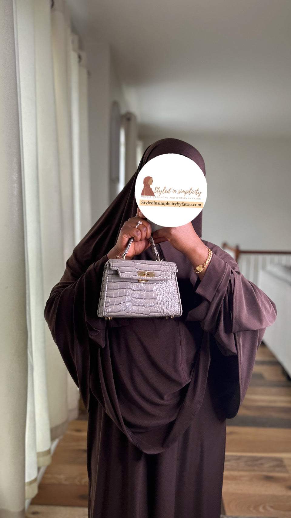 Comfortable abaya khimar set