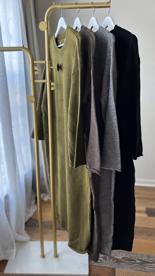 Knit winter and Falls abaya