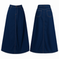 Denim 100% cotton jean maxi skirt