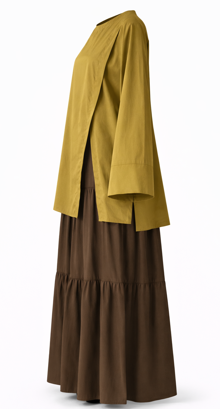 Oversized modest cotton top