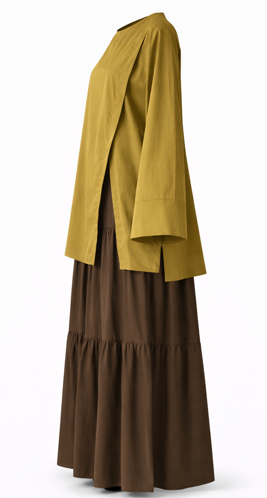 Oversized modest cotton top
