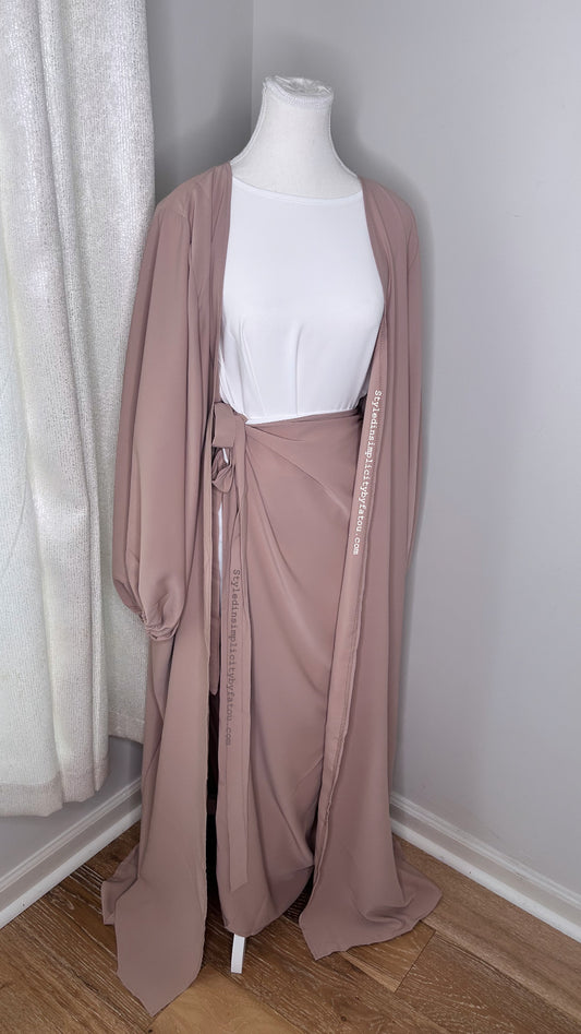 Wrap Abaya set 3 in 1