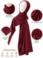 Lightweight Jersey Hijab, Soft Stretchy Hijab Scarf, Breathable Relax Jersey Hijab, Long Muslim Headscarf, Everyday Modest Hijab 175x71cm